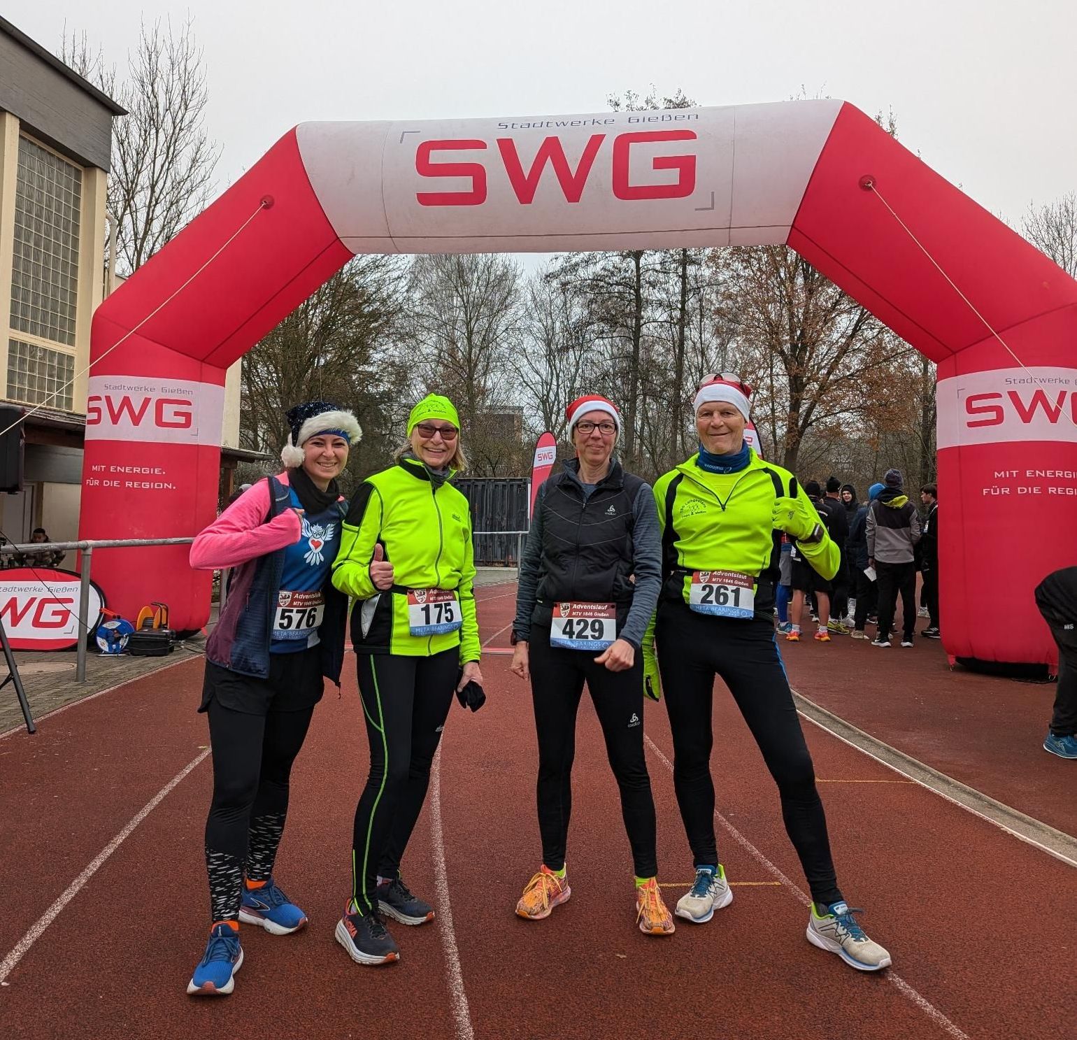 TSG Leihgestern mit starker Beteiligung beim Adventslauf